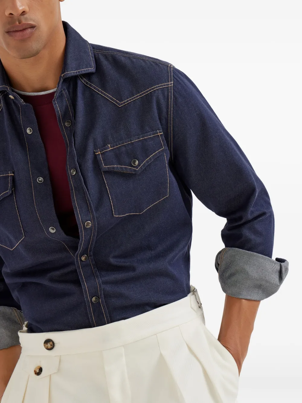 Brunello Cucinelli Katoenen T-shirt Rood