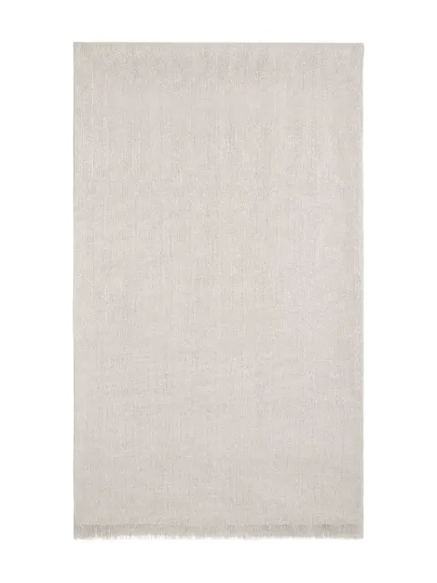 Brunello Cucinelli fringed cashmere-silk blend scarf