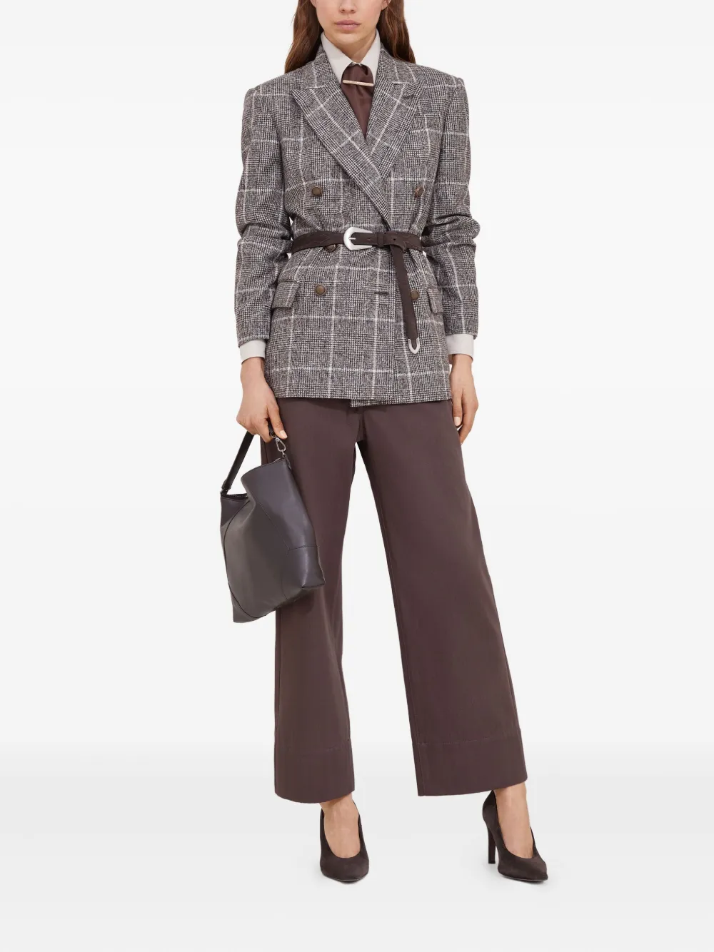 Brunello Cucinelli pocketed cotton trousers Bruin