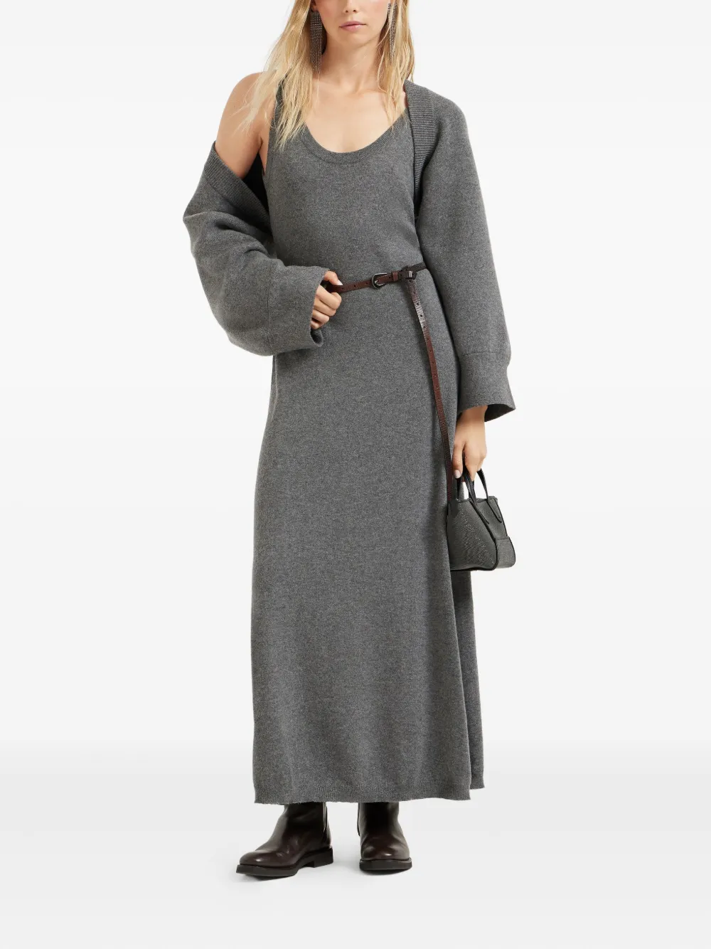 Brunello Cucinelli Cropped vest Grijs