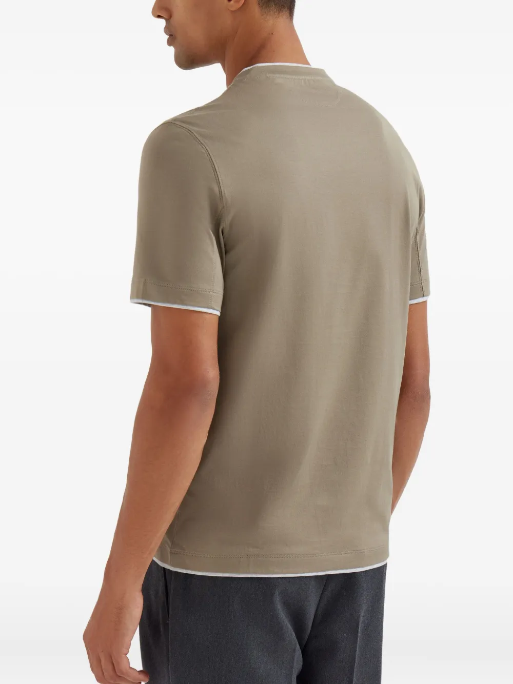Brunello Cucinelli Katoenen T-shirt Beige