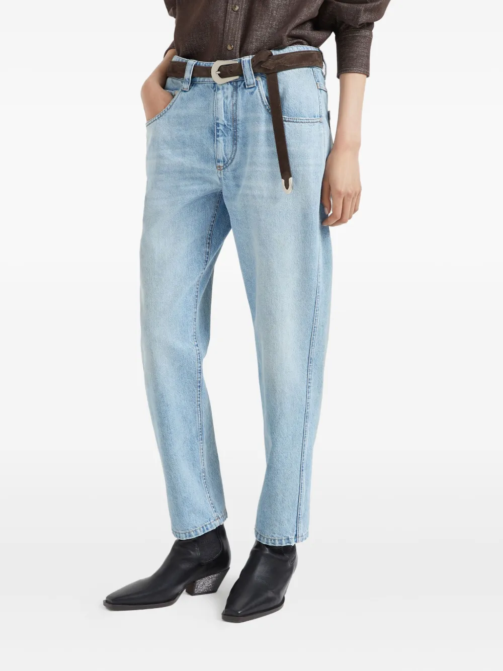 Brunello Cucinelli Jeans met 5 zakken Blauw