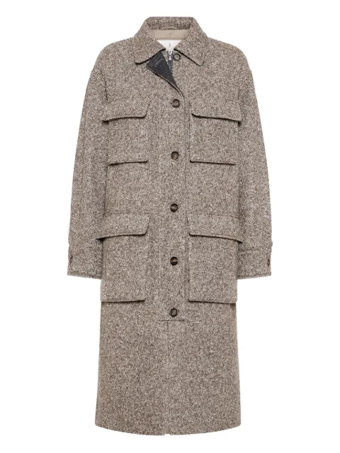 Brunello Cucinelli herringbone pocket jacket