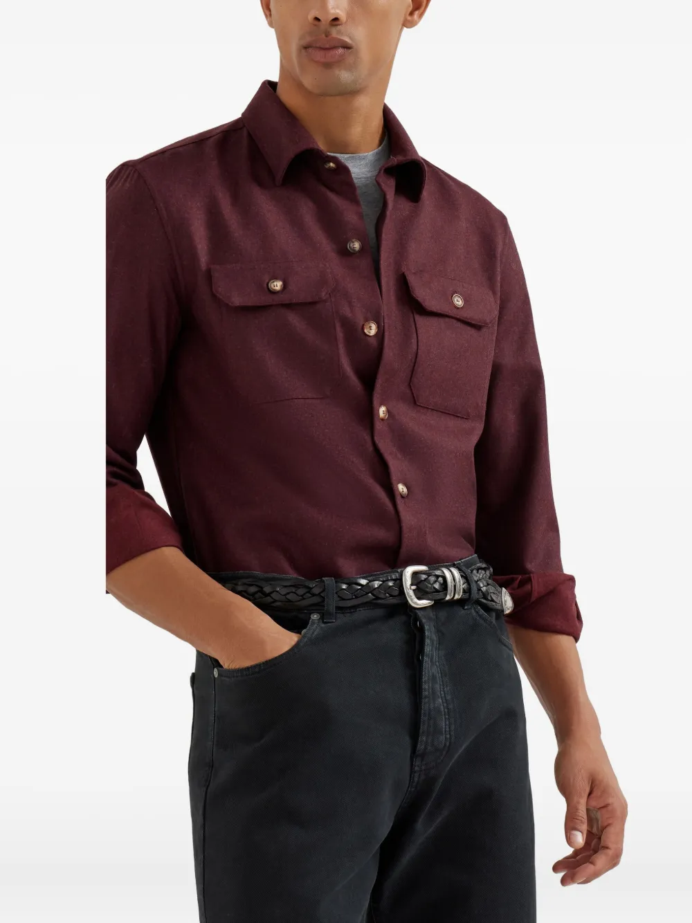 Brunello Cucinelli Katoenen T-shirt Grijs