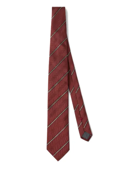 Brunello Cucinelli diagonal-stripe silk tie