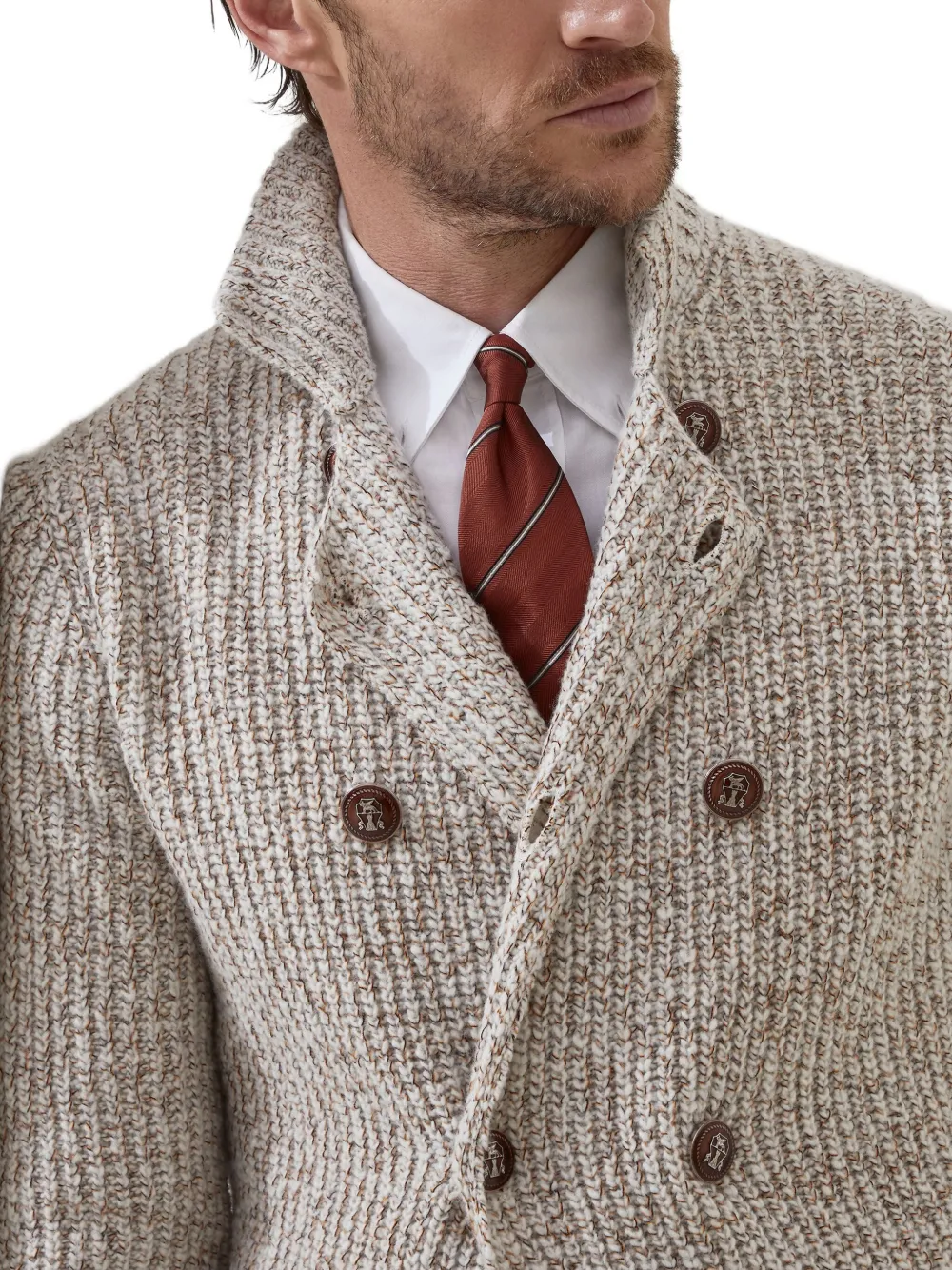 Brunello Cucinelli Diagonal-stripe Silk Tie