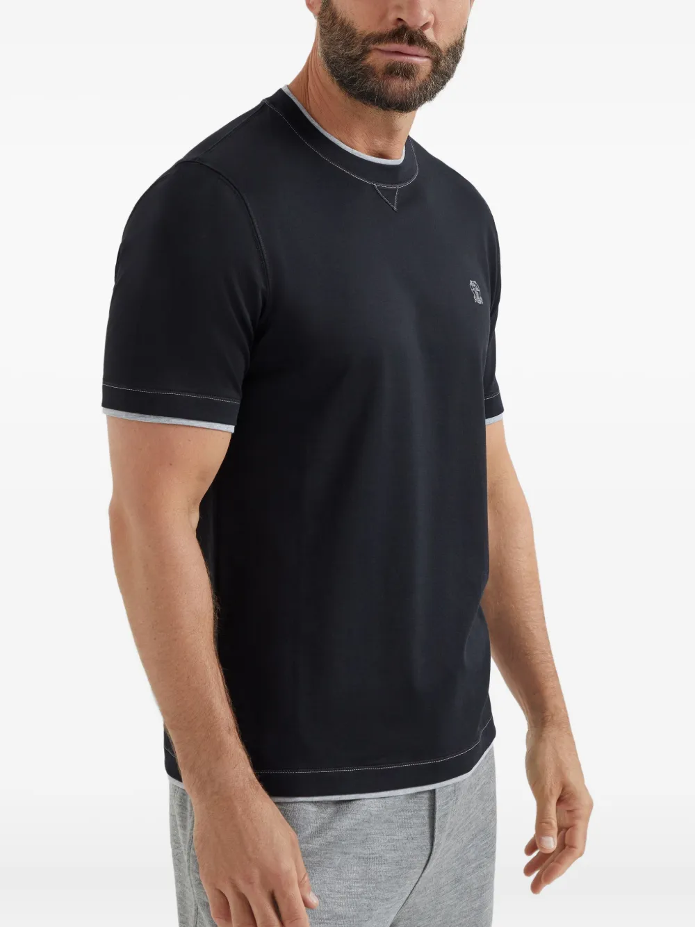 Brunello Cucinelli Katoenen T-shirt Zwart