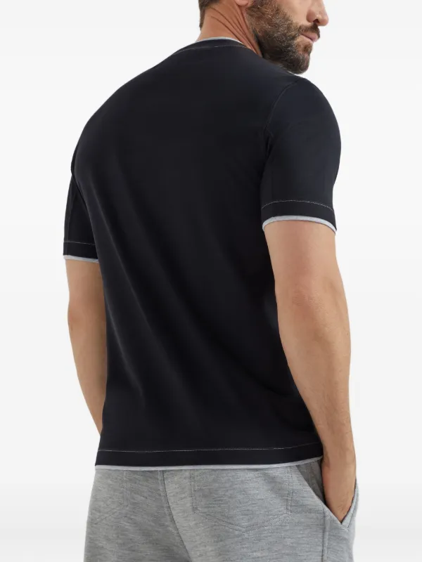 Brunello Cucinelli Cotton T-shirt | Black | FARFETCH SG