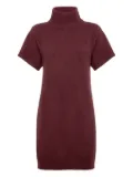 Brunello Cucinelli ribbed turtleneck mini dress - Red
