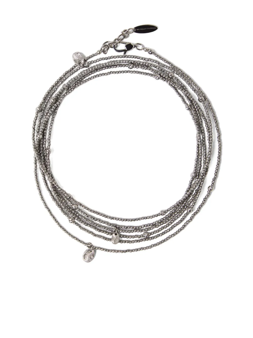Brunello Cucinelli pulsera con placa del logo | plateado | Image 1