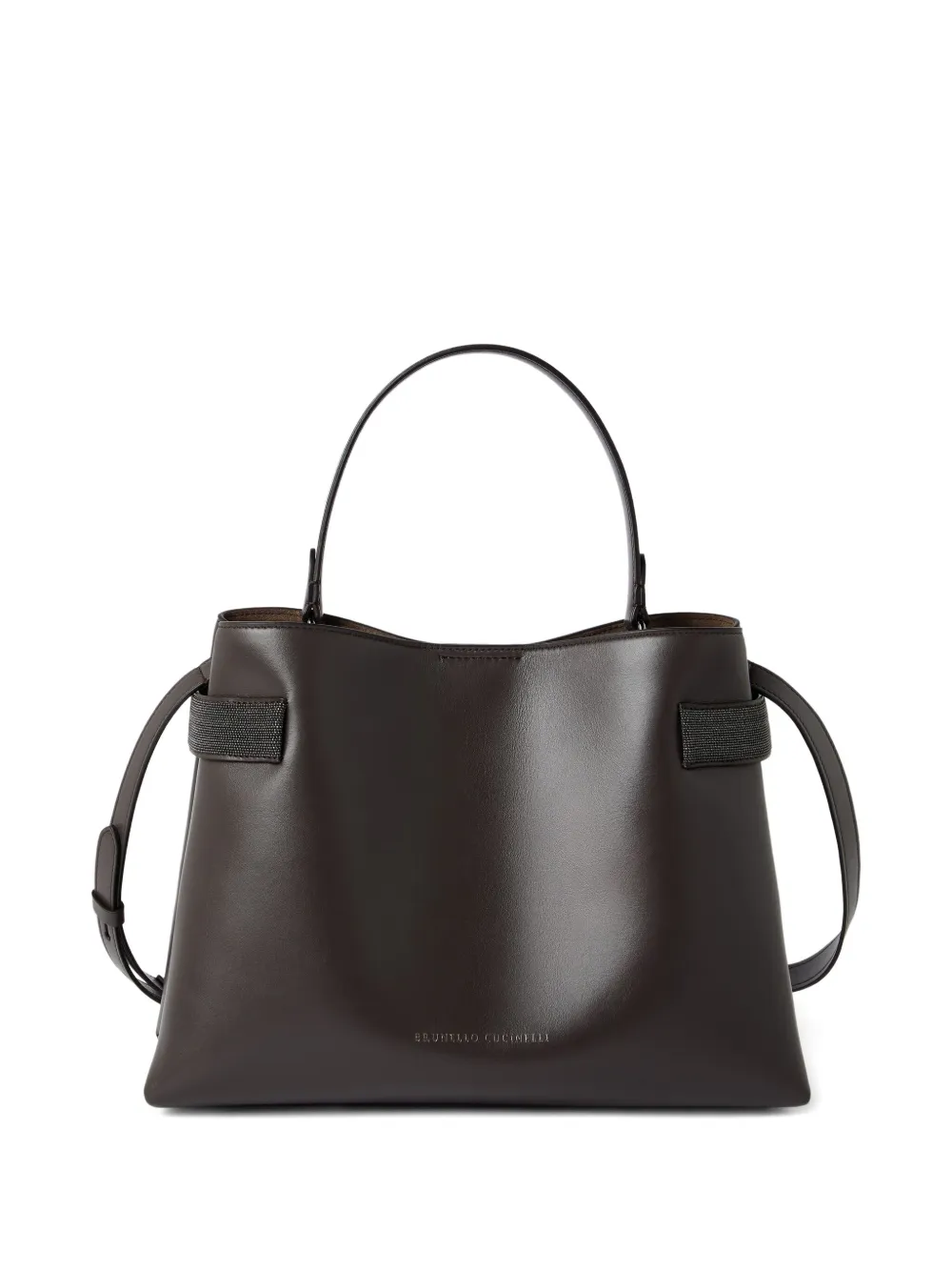 Brunello Cucinelli Essence leather tote bag | Brown | Image 1