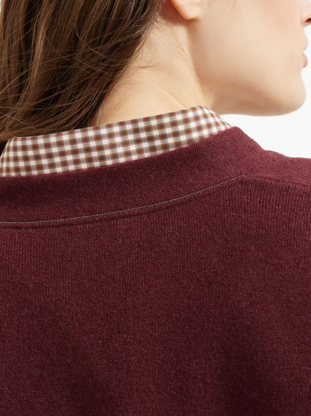 Brunello Cucinelli button-front cashmere cardigan Rood