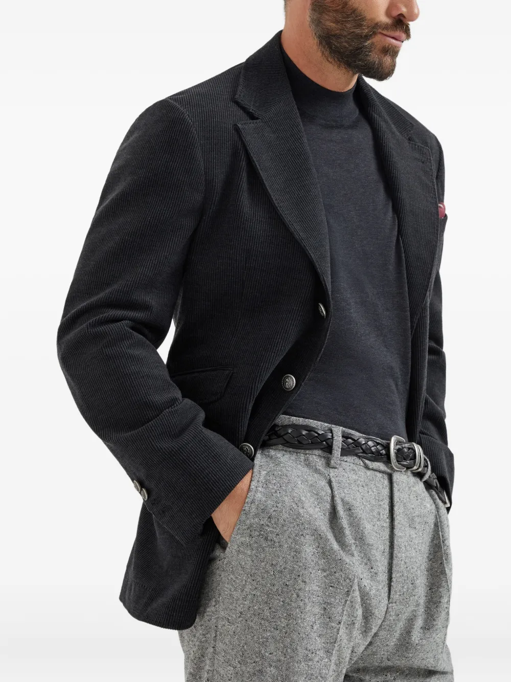 Brunello Cucinelli Trui met ronde hals Grijs