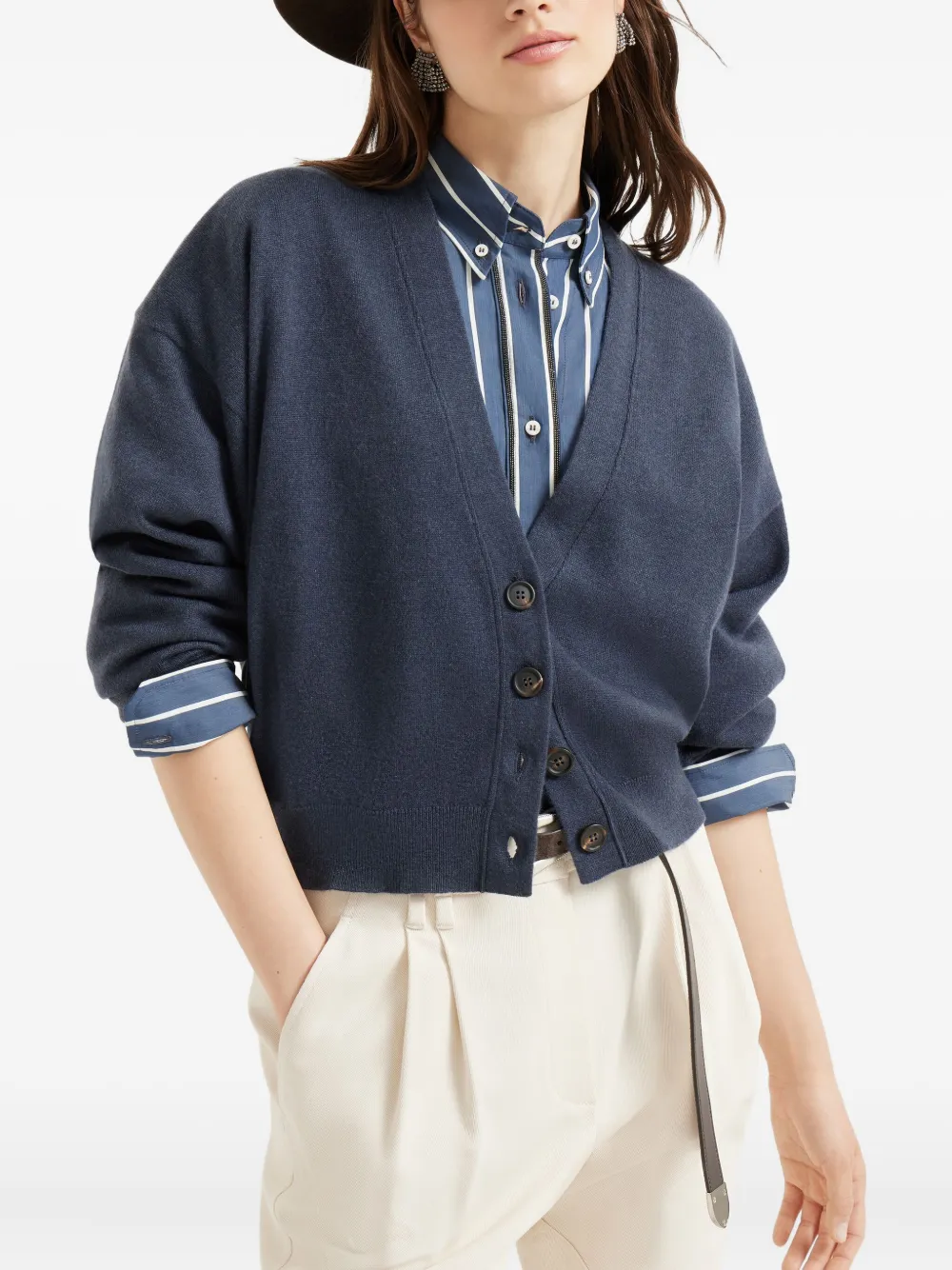 Brunello Cucinelli Kasjmier vest Blauw
