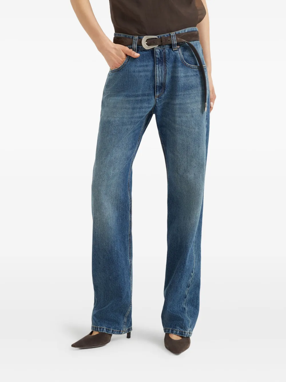 Brunello Cucinelli Katoenen jeans Blauw
