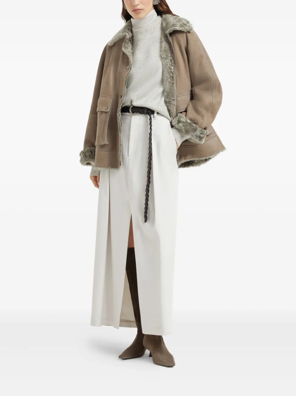 Brunello Cucinelli zip-up bomber jacket | Bomber Jackets | Image 2