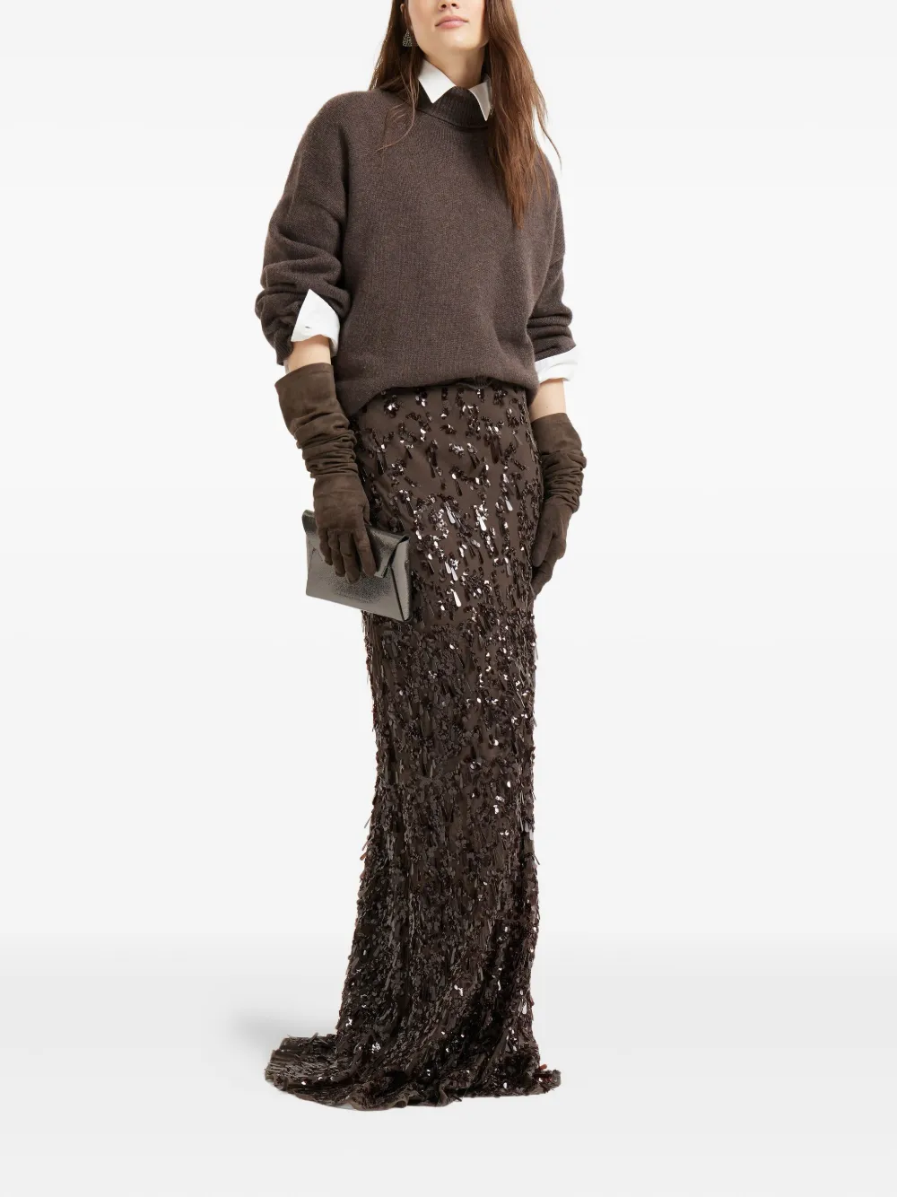 Brunello Cucinelli turtleneck cashmere sweater Bruin