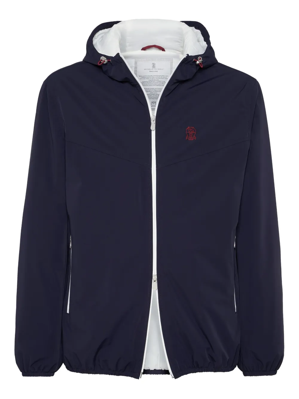 Brunello Cucinelli zip-up bomber jacket | Blue | Image 1