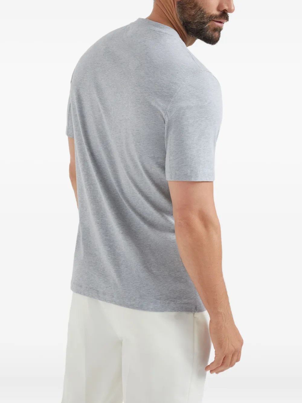 Brunello Cucinelli T-shirt met grafische print Grijs