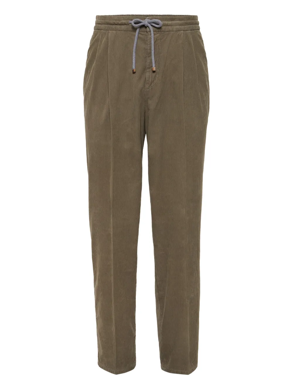 Brunello Cucinelli cotton straight-leg trousers | Brown | Image 1