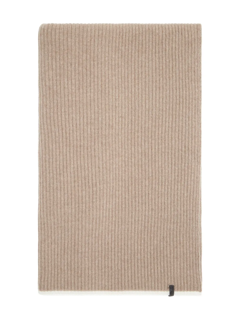 Brunello Cucinelli ribbed scarf Beige