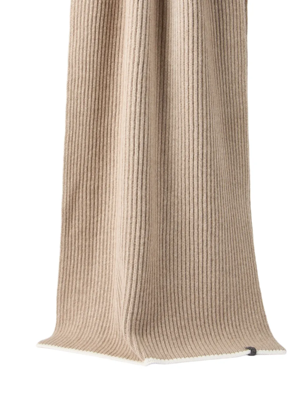 Brunello Cucinelli ribbed scarf Beige