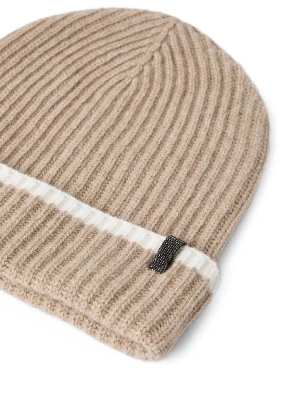 Brunello Cucinelli contrasting-stripe ribbed beanie | Image 2