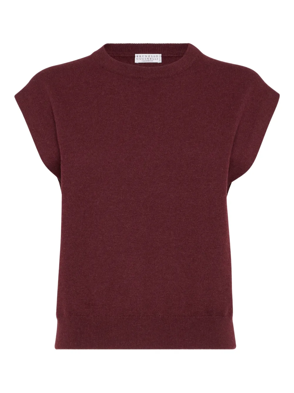 Brunello Cucinelli Kasjmier trui met ronde alsh Rood