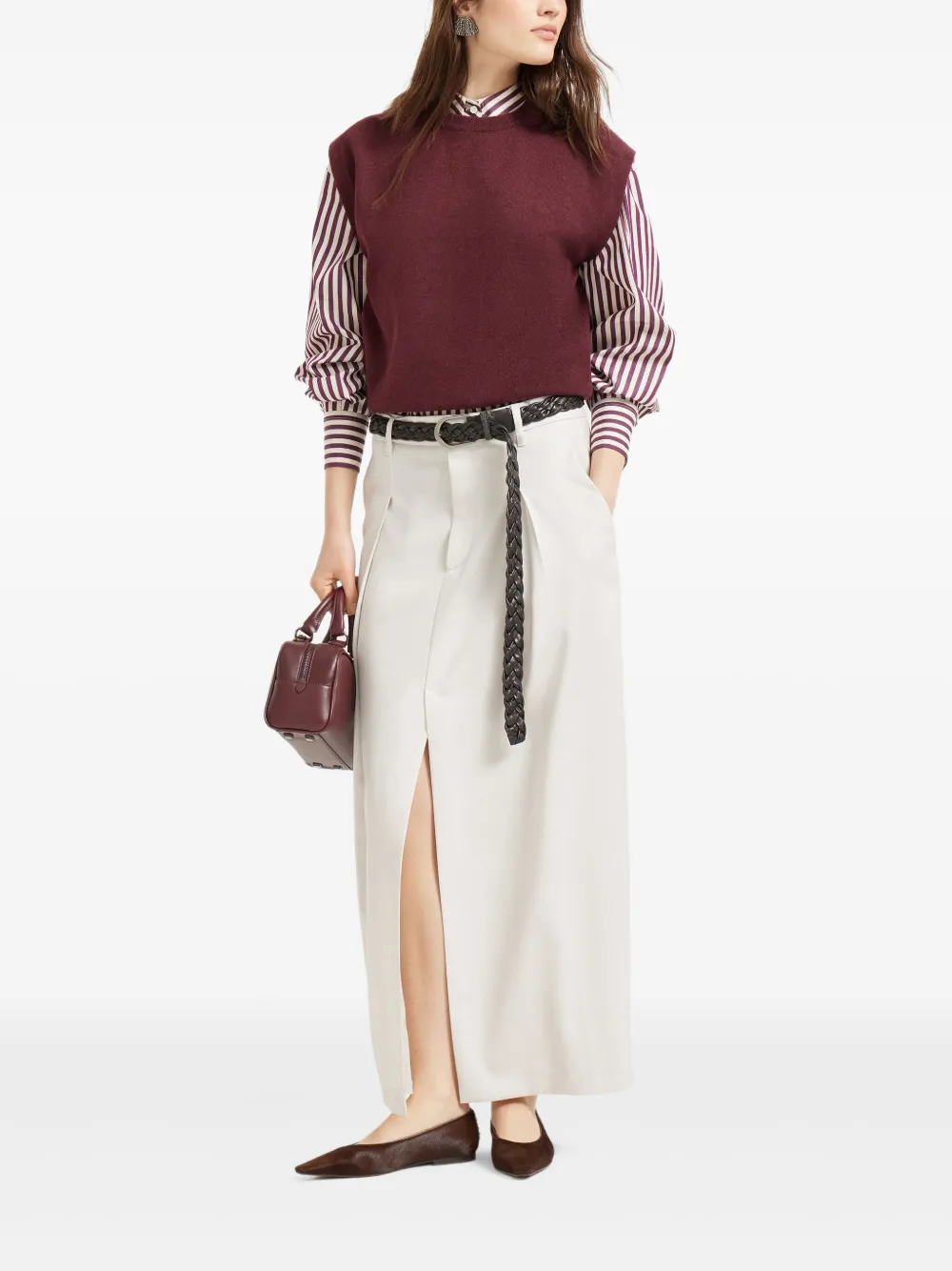 Brunello Cucinelli round-neck cashmere sweater | Knitted Sweaters | Image 2