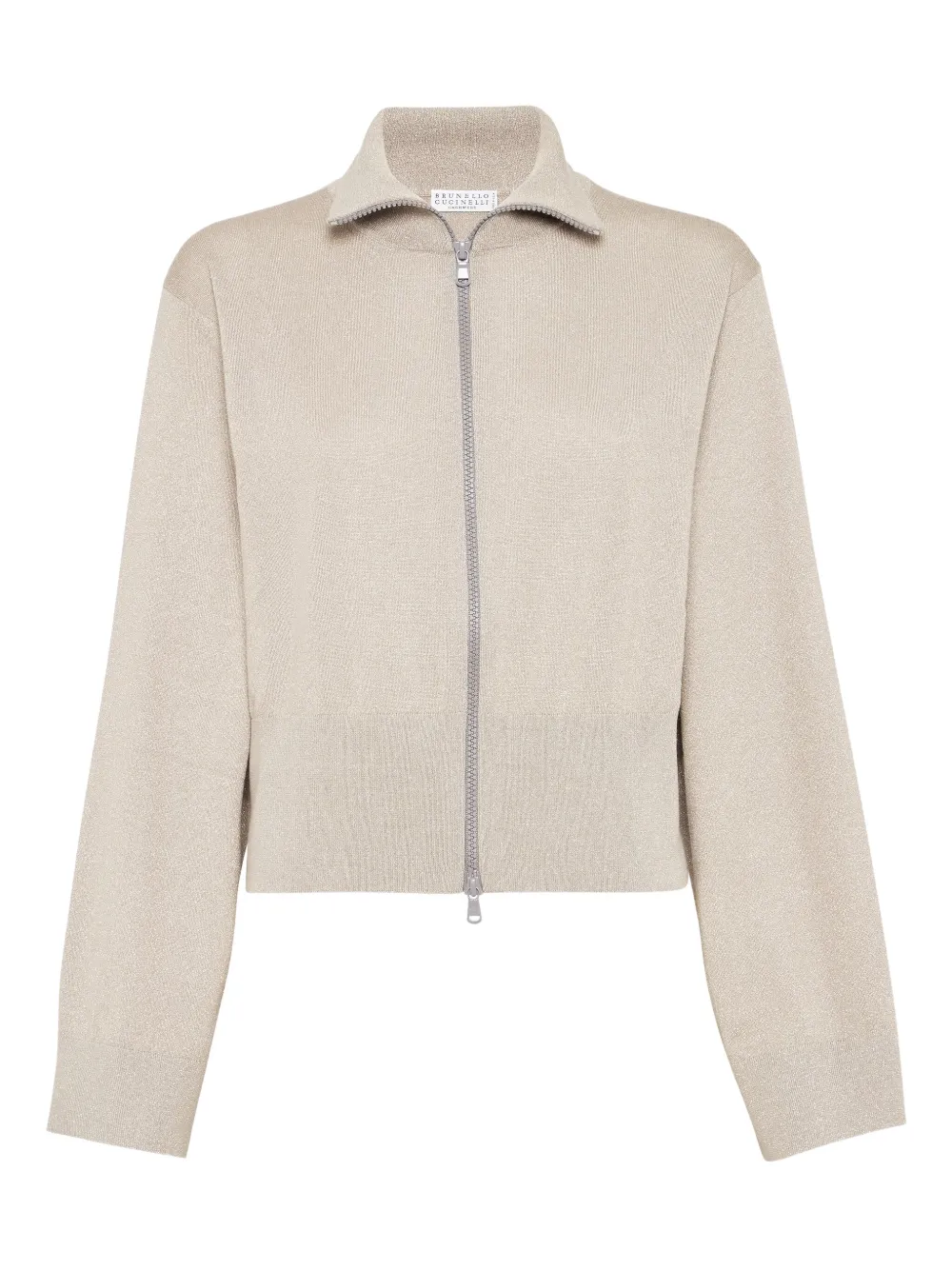 Brunello Cucinelli zip-front cardigan Beige