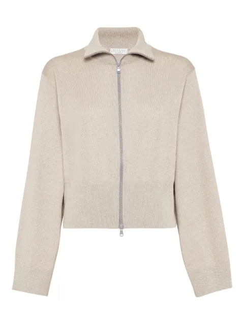 Brunello Cucinelli ジップアップ カーディガン