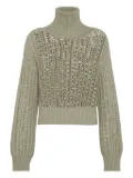 Brunello Cucinelli turtleneck cashmere sweater - Green