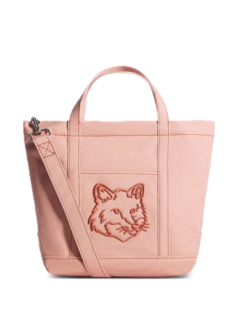 Maison Kitsuné Borsa tote con logo - Rosa