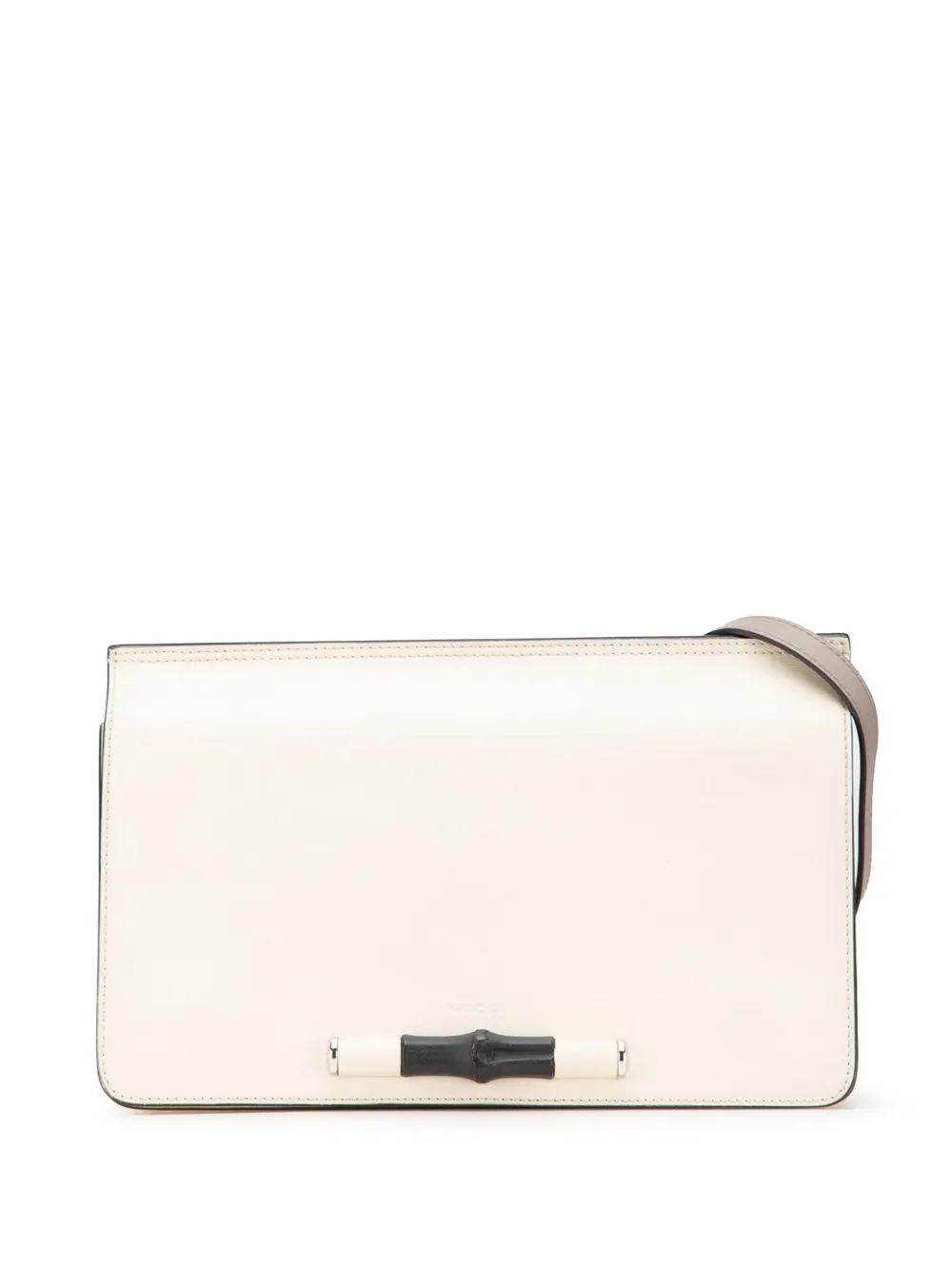 Gucci Pre-Owned 2000-2015 Leather Lady Bamboo shoulder bag | White | Image 1