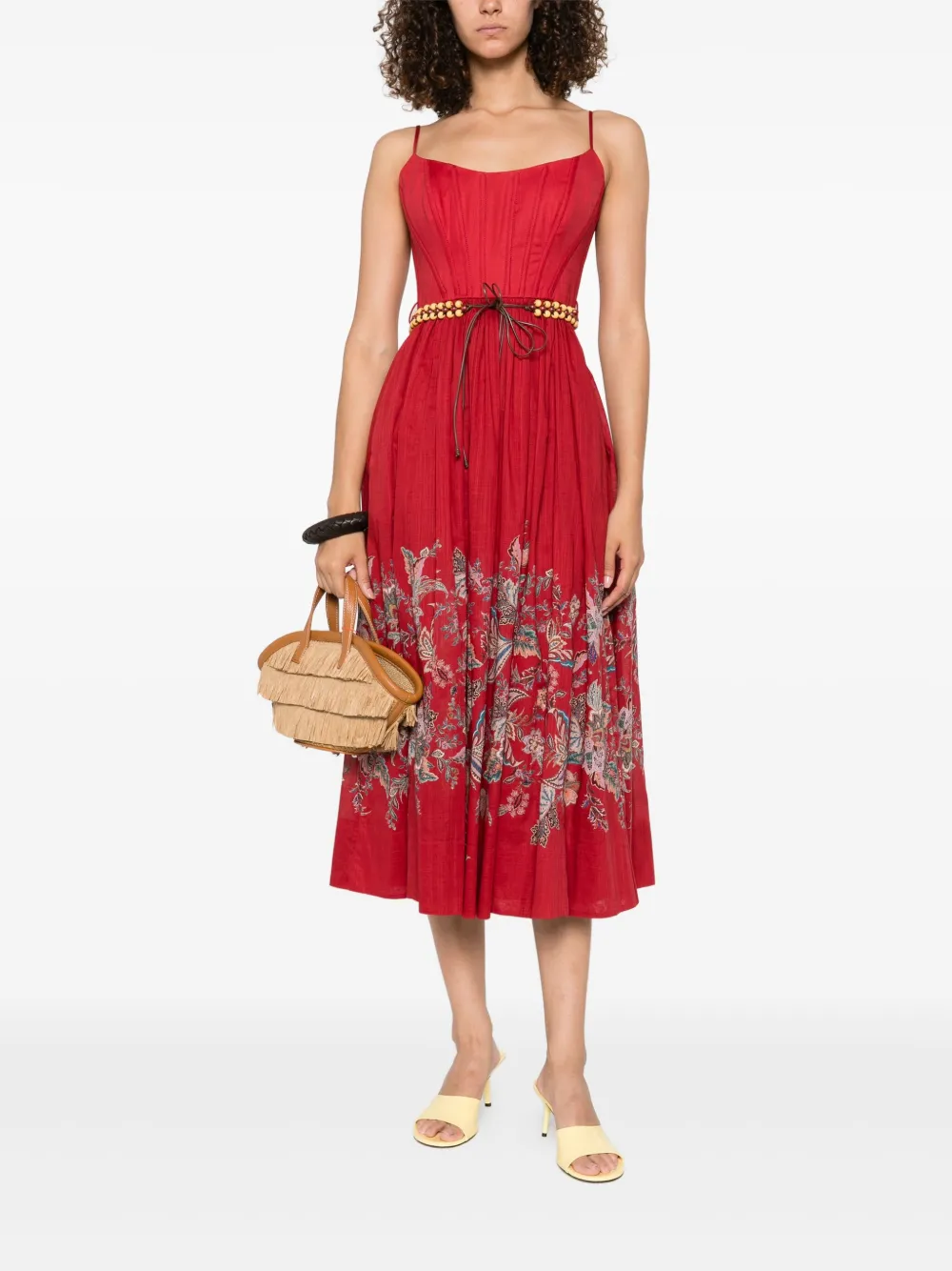 ZIMMERMANN cotton dress Rood
