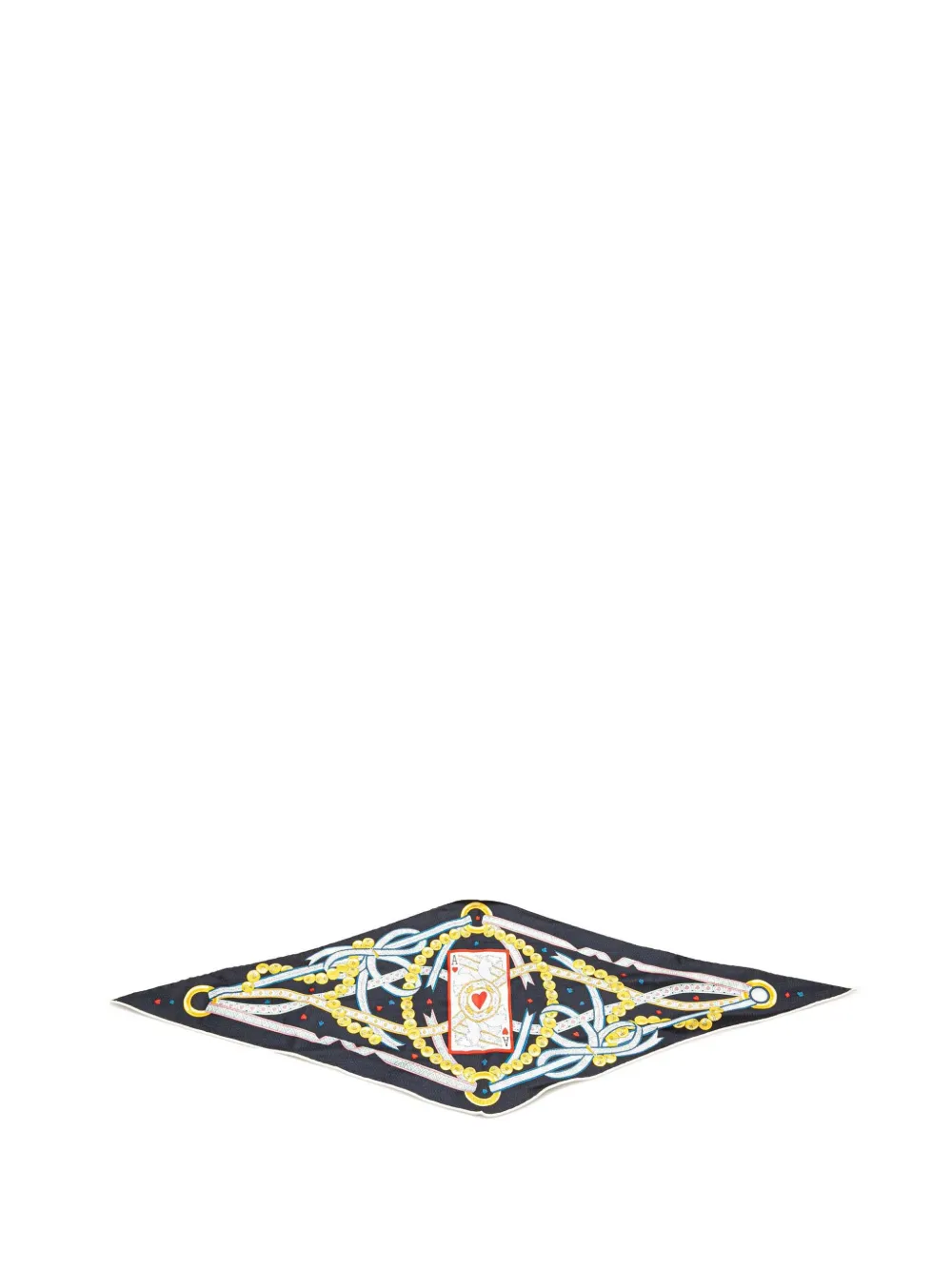 Hermès Pre-Owned foulard Dame De Cœur Nano Losange (2000-2024) | noir | Image 1