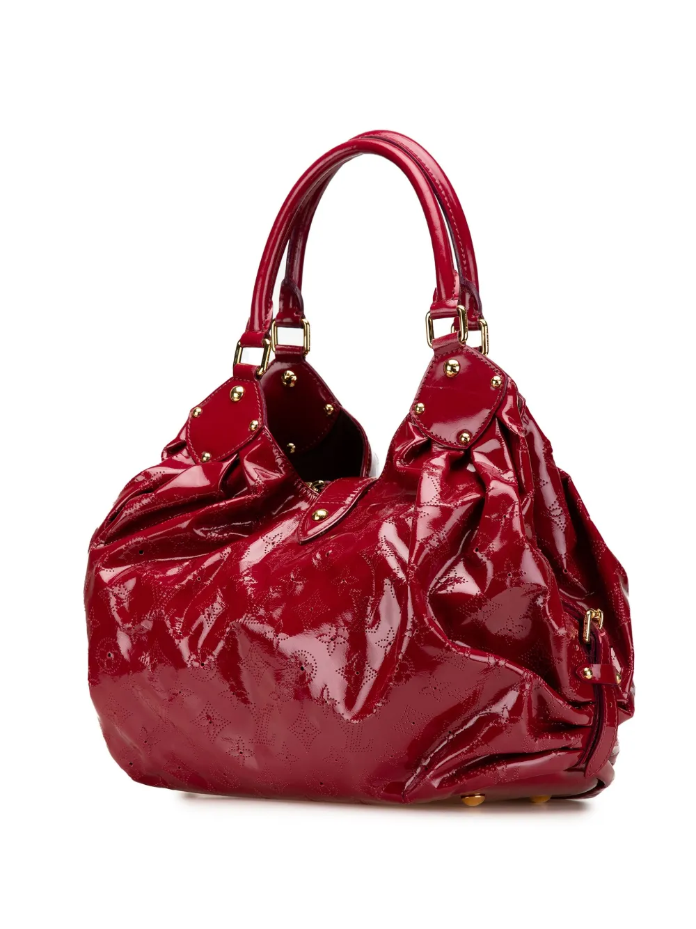 Pre-owned Louis Vuitton 2009 Monogram Vernis Mahina Surya L Hobo Bag