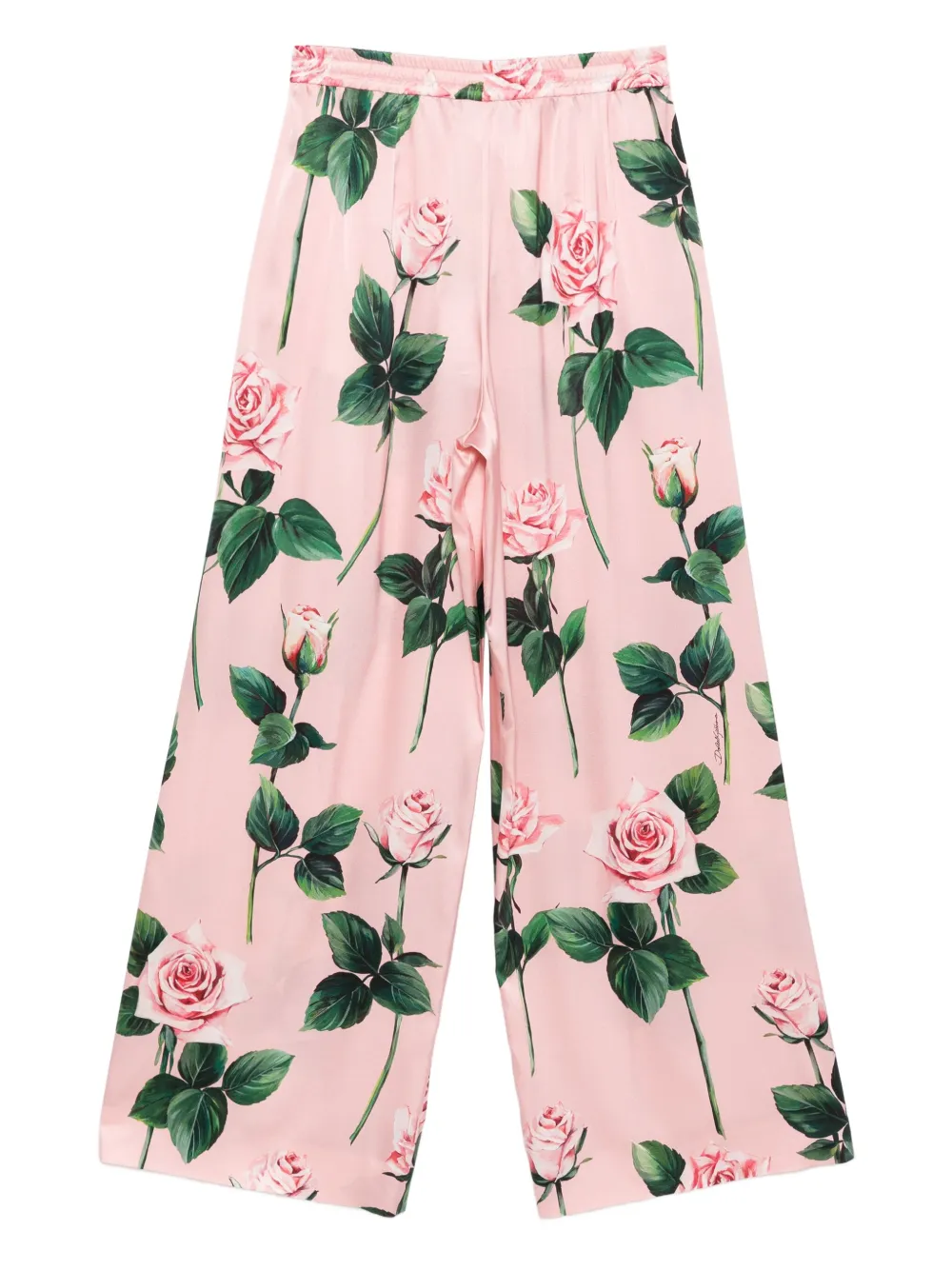 Dolce & Gabbana floral-print silk straight-leg trousers | Straight-Leg Pants | Image 2