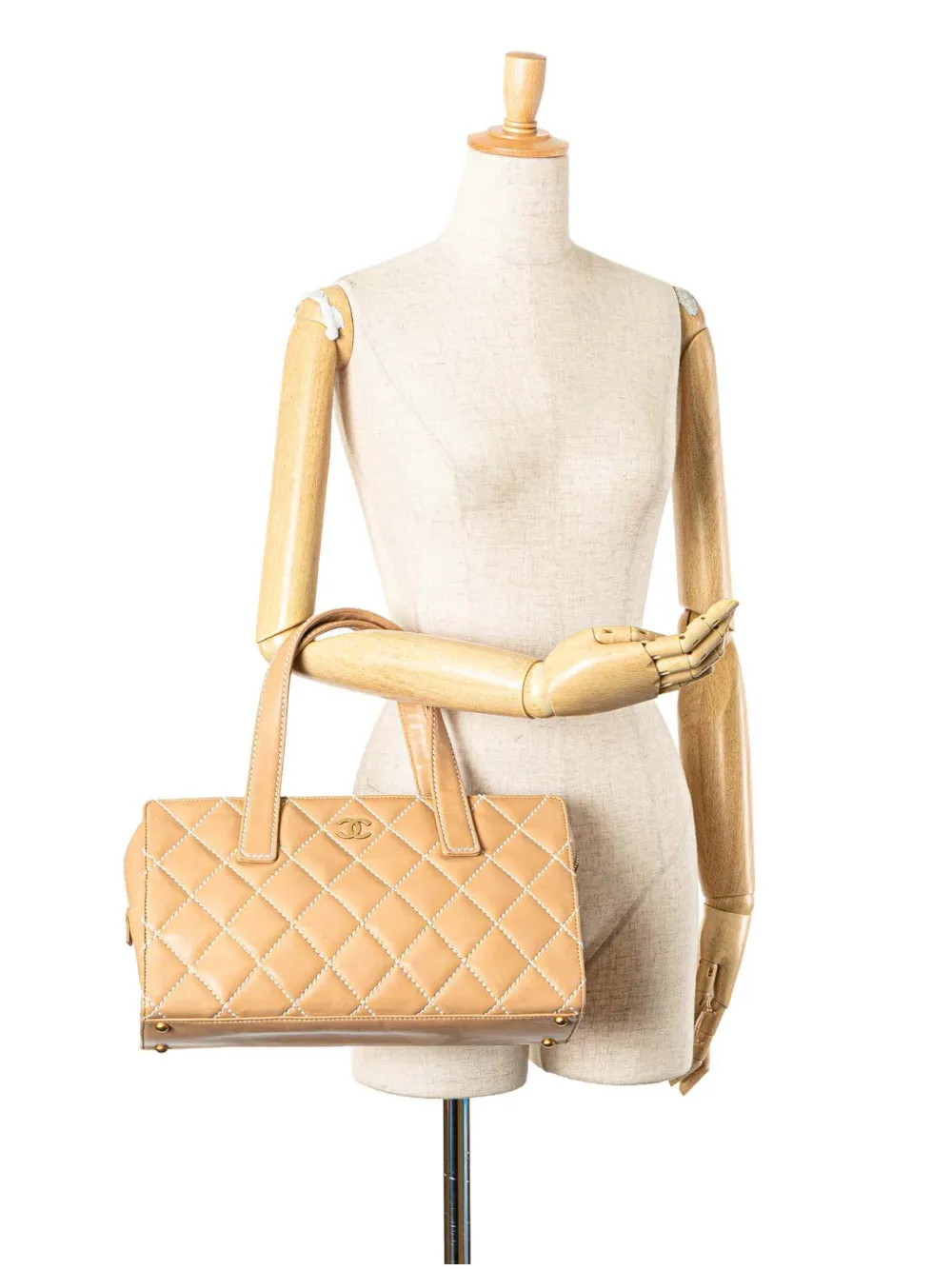 CHANEL Pre-Owned 2003-2004 CC Lambskin Wild Stitch handbag | Pre-Owned | Image 2