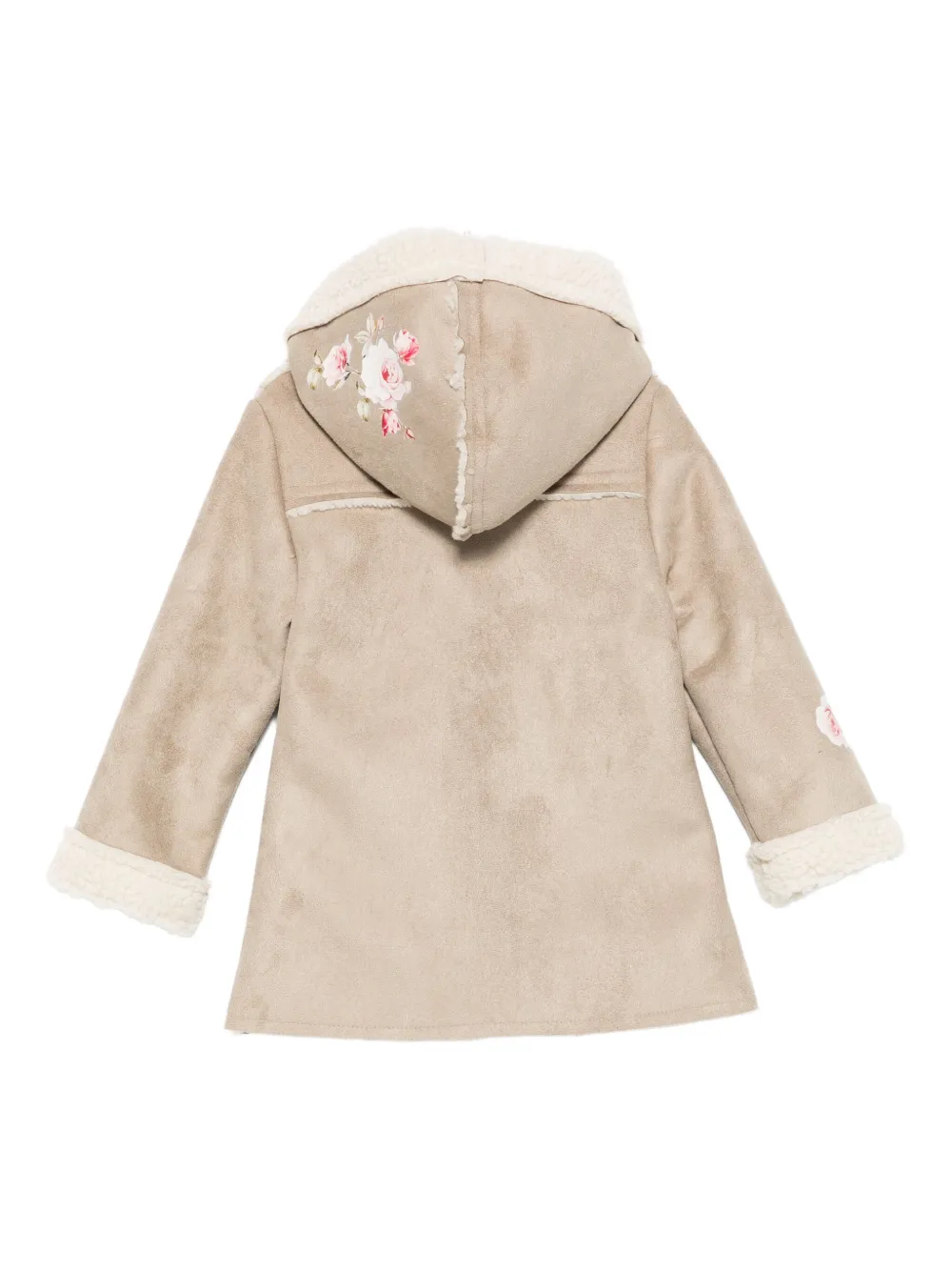 Lapin House floral-print hooded coat | Duffle Coats | Image 2