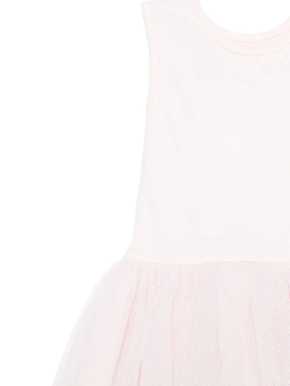 Lapin House Tulle-layered Knit Dress Set In White