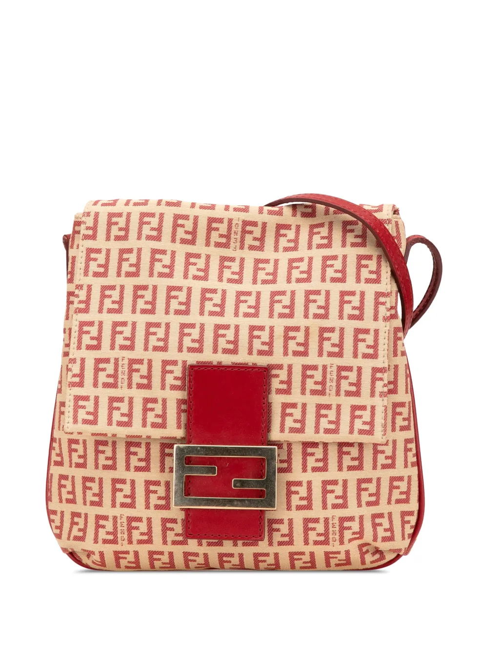Fendi Pre-Owned 2000-2010 Zucchino Canvas Flap crossbody bag | Brown | Image 1
