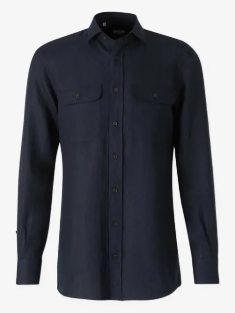 Atelier Munro spread-collar shirt