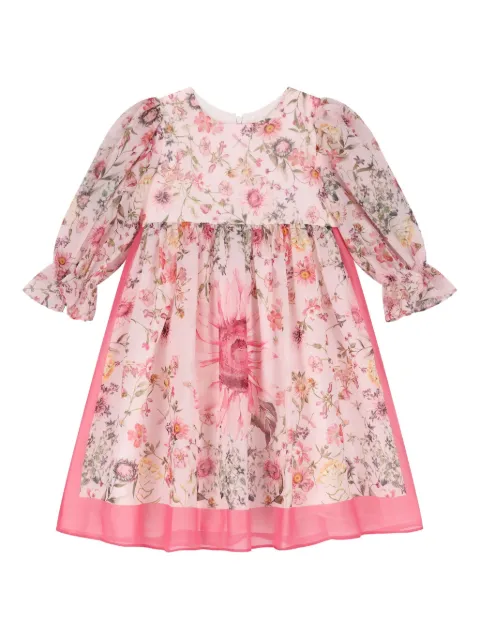 Patachou floral-print long-sleeve dress