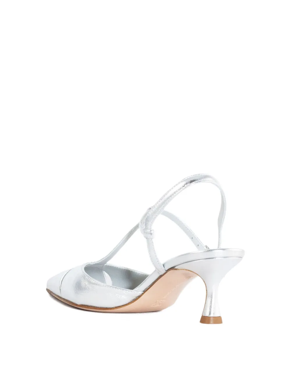 Sergio Levantesi 50mm Buckle-detail Pointed-toe Sandals In Gray
