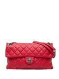 CHANEL Pre-Owned 2014-2015 Large Quilted Shiny Lambskin Burgundy Rocks Flap shoulder bag - Red