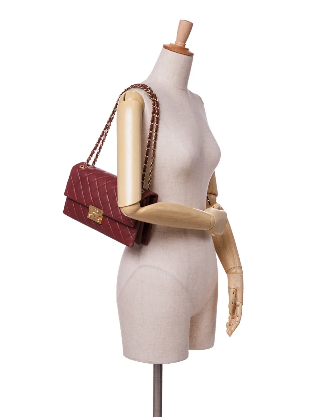 CHANEL Pre-Owned sac porté épaule Pagoda Accordion Flap en peau d'agneau matelassée (2015-2016) | Pre-owned | Image 2
