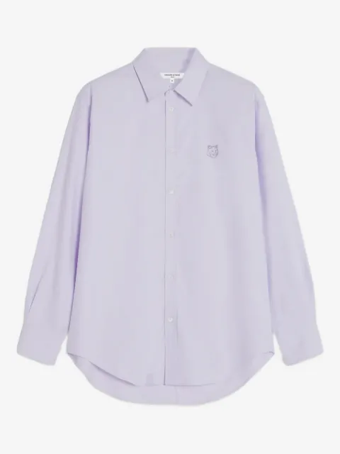 Maison Kitsuné embroidered-logo cotton shirt