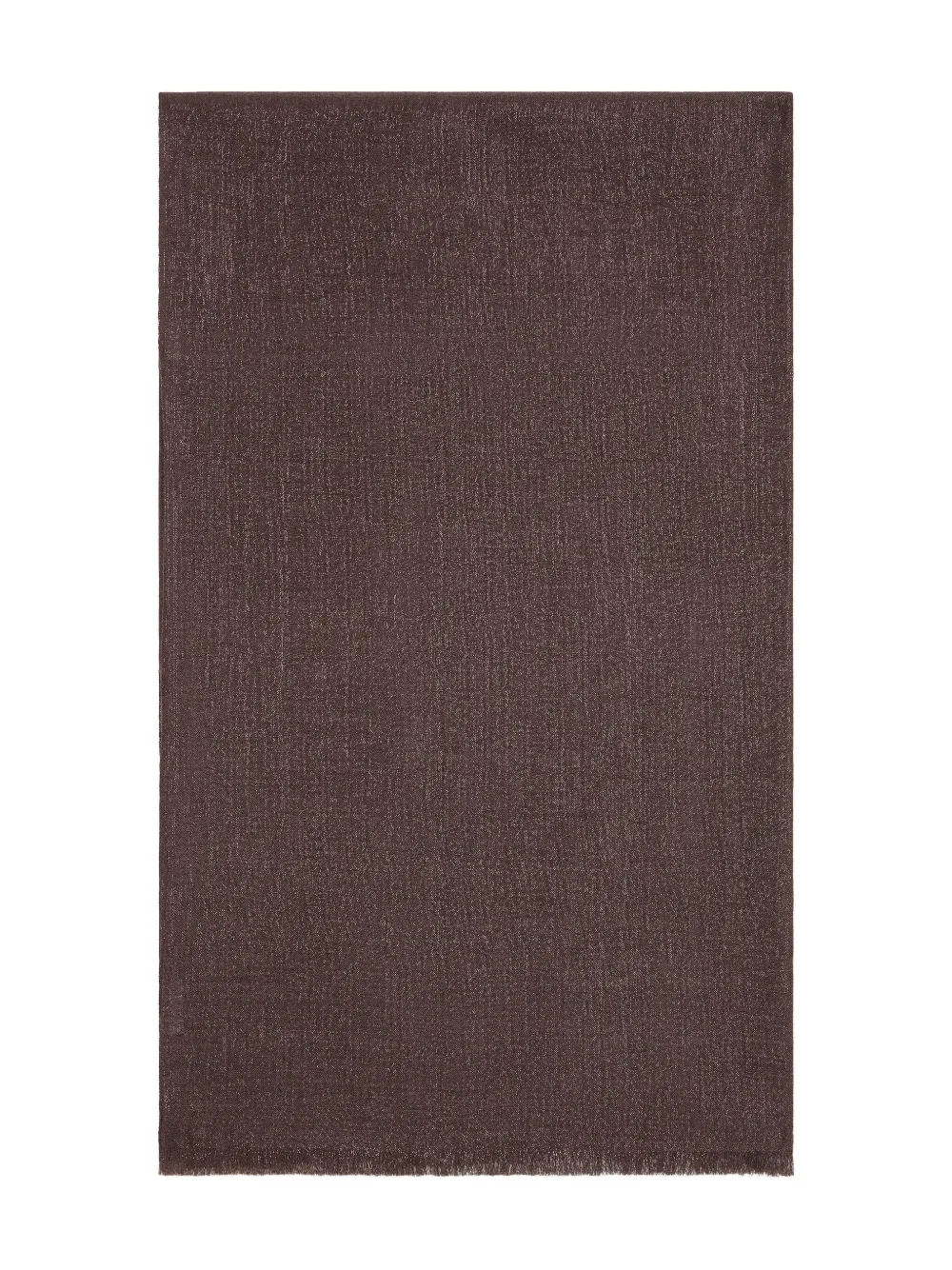 Brunello Cucinelli frayed-edge scarf Bruin
