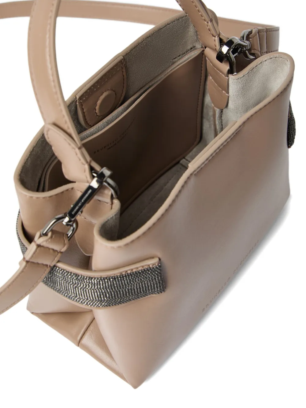Brunello Cucinelli small Essence tote bag Bruin